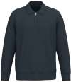 NS432 Native Spirit Unisex 1/4 Zip Sweatshirt with Polo Collar Navy colour image